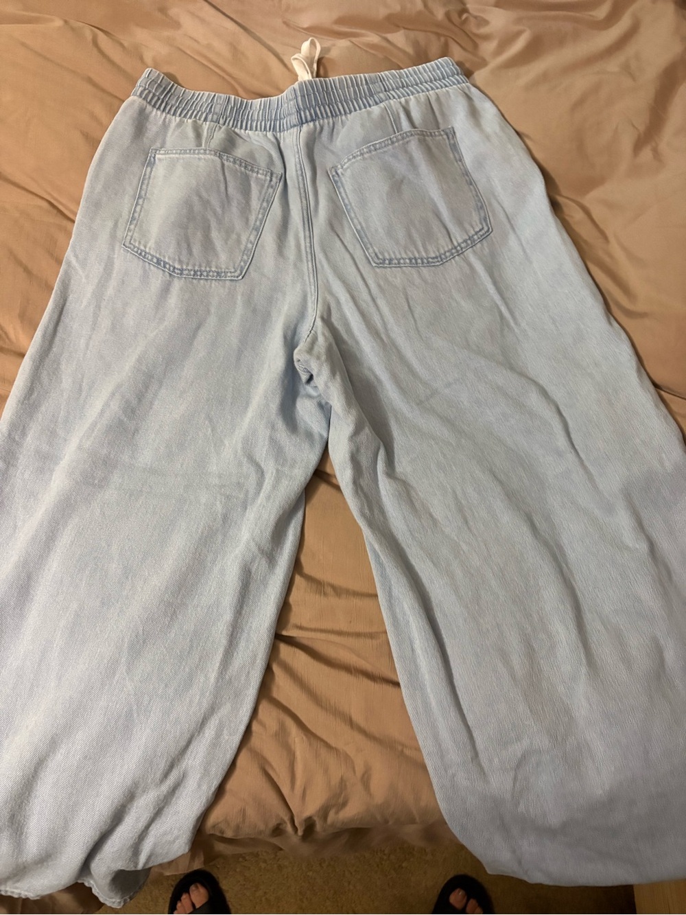 Universal Thread Light Blue Wide-Leg Drawstring Jeans - Picture 2 of 3
